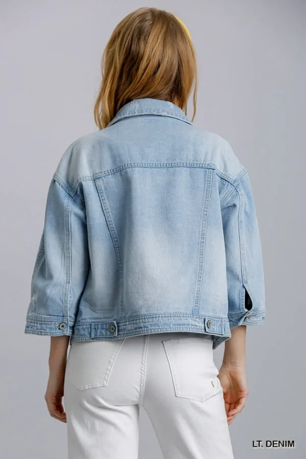 "Wish You the Best" Denim Jacket