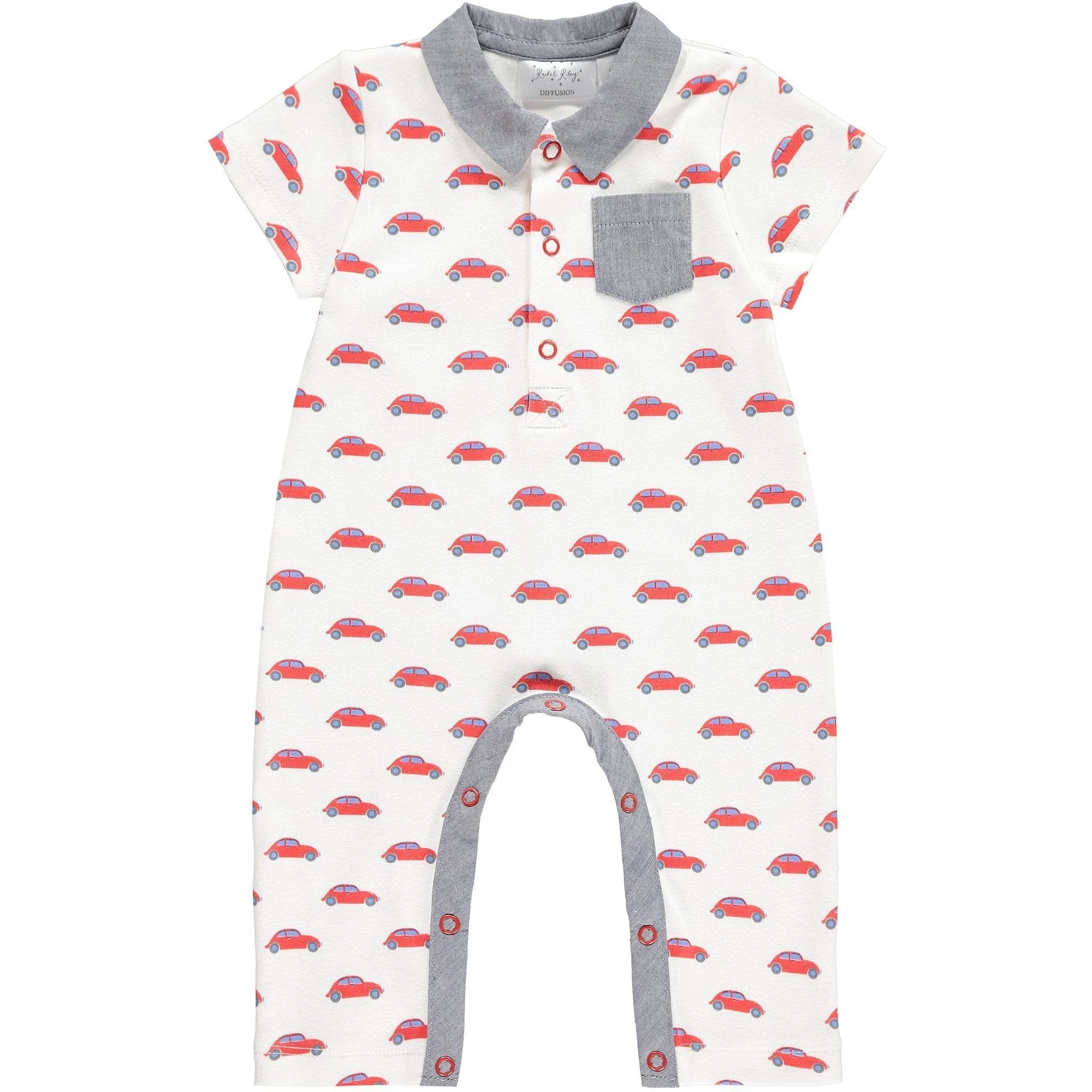 Rachel Riley Cars Design Playsuit