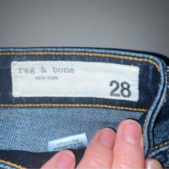Rag &amp; bone Jeans Nina High Rise Ankle Skinny Blue 28