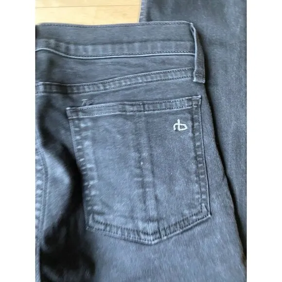 Rag and Bone jeans black distressed sz 28 womens