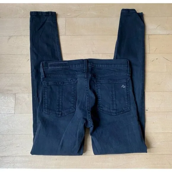 Rag and Bone jeans black distressed sz 28 womens