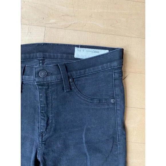 Rag and Bone jeans black distressed sz 28 womens