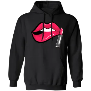 Red Lips  Pullover Hoodie 8 oz