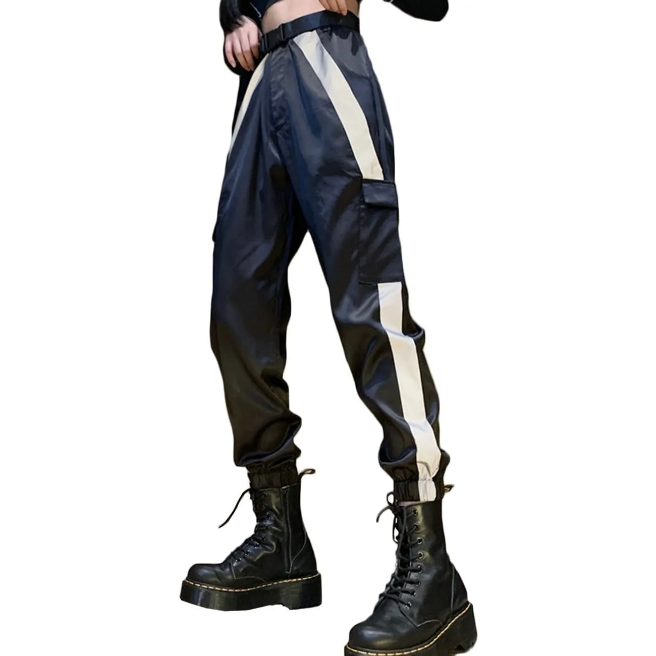 Reflective Strip Cargo Pants