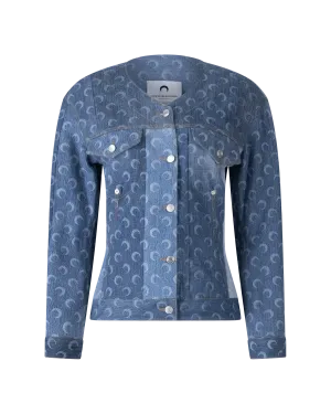 Regenerated Denim Fitted Jacket