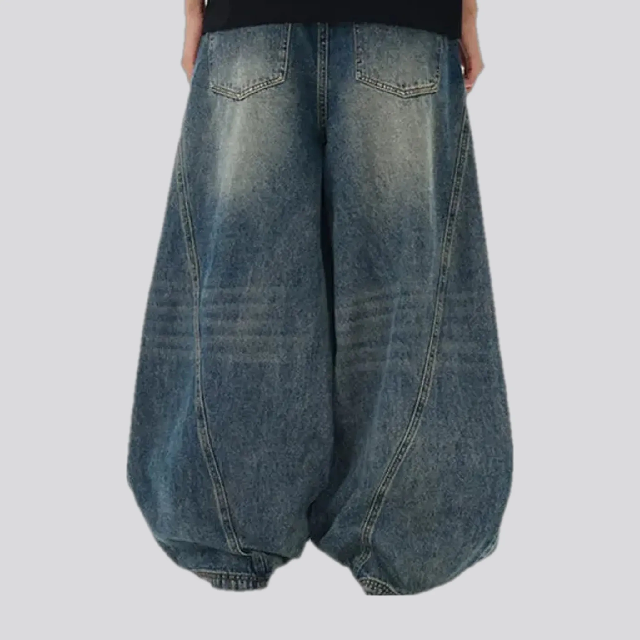 Retro faded men's jeans