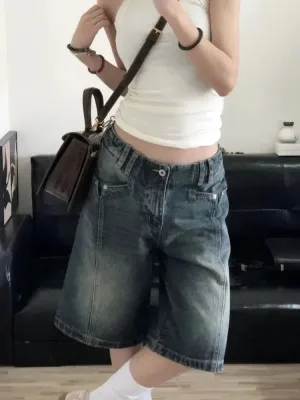 Revivi Vintage Baggy Denim Bermuda Jorts (Jeans Shorts)