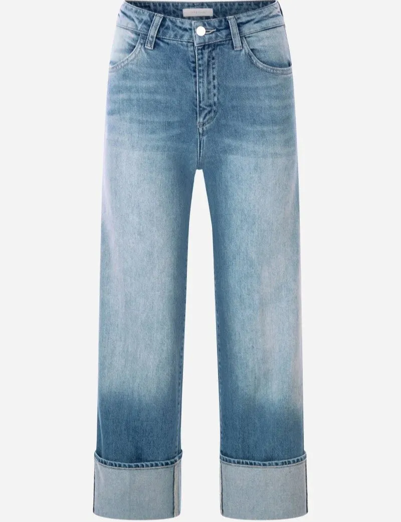 Rich & Royal Culotte Roll Up Denim Jeans