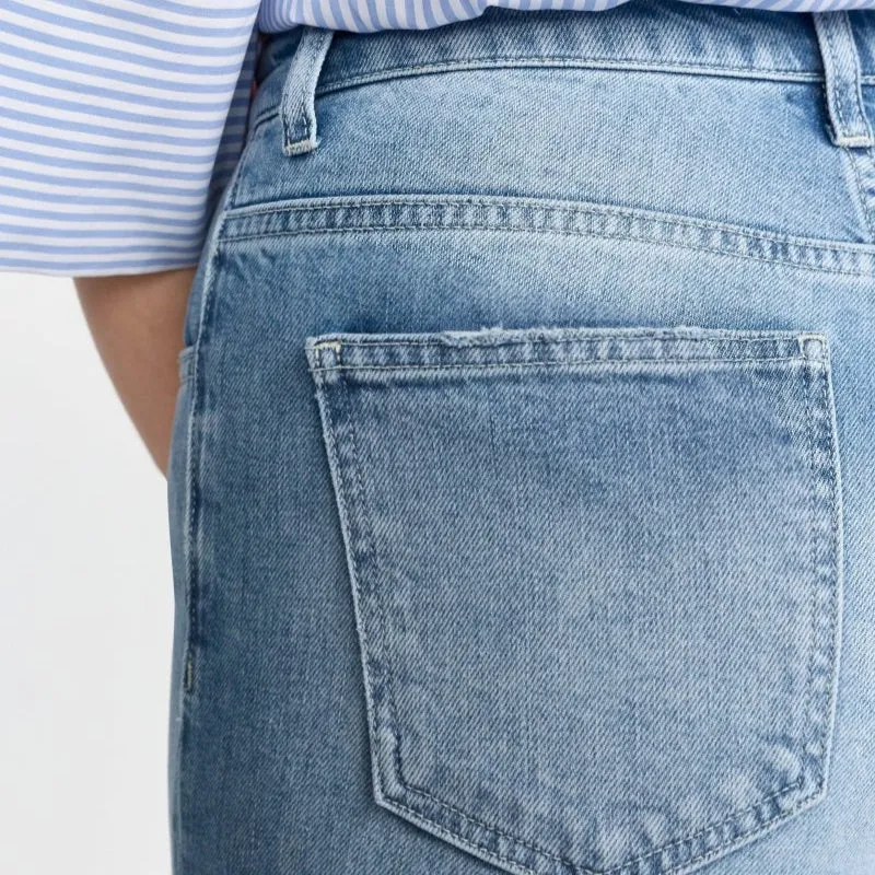 Rich & Royal Culotte Roll Up Denim Jeans