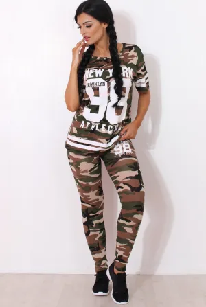 Rien Light Camouflage Two Piece Set