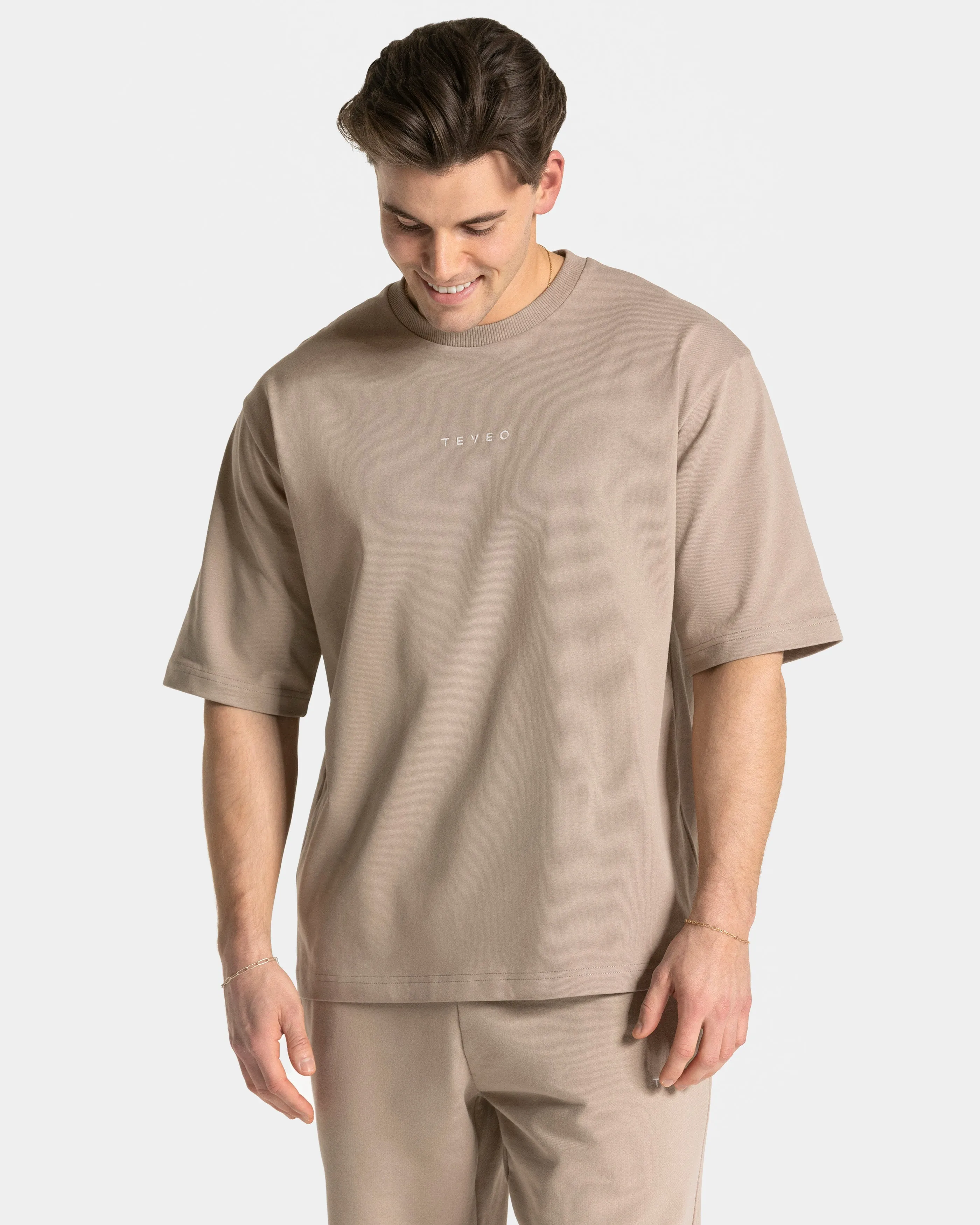 RI’VAIV Oversized T-Shirt Men "Taupe"