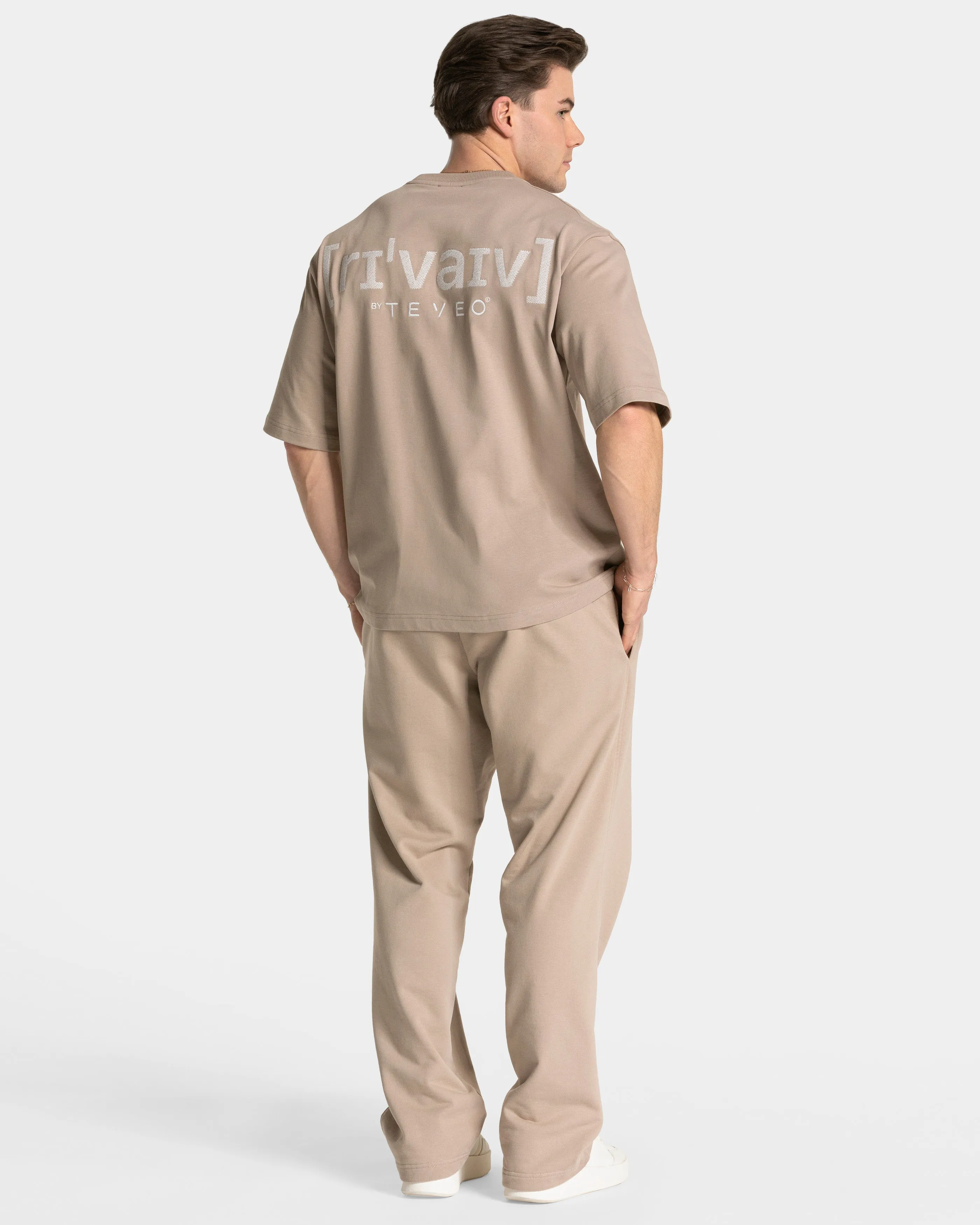 RI’VAIV Oversized T-Shirt Men "Taupe"