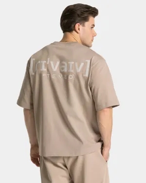 RI’VAIV Oversized T-Shirt Men "Taupe"