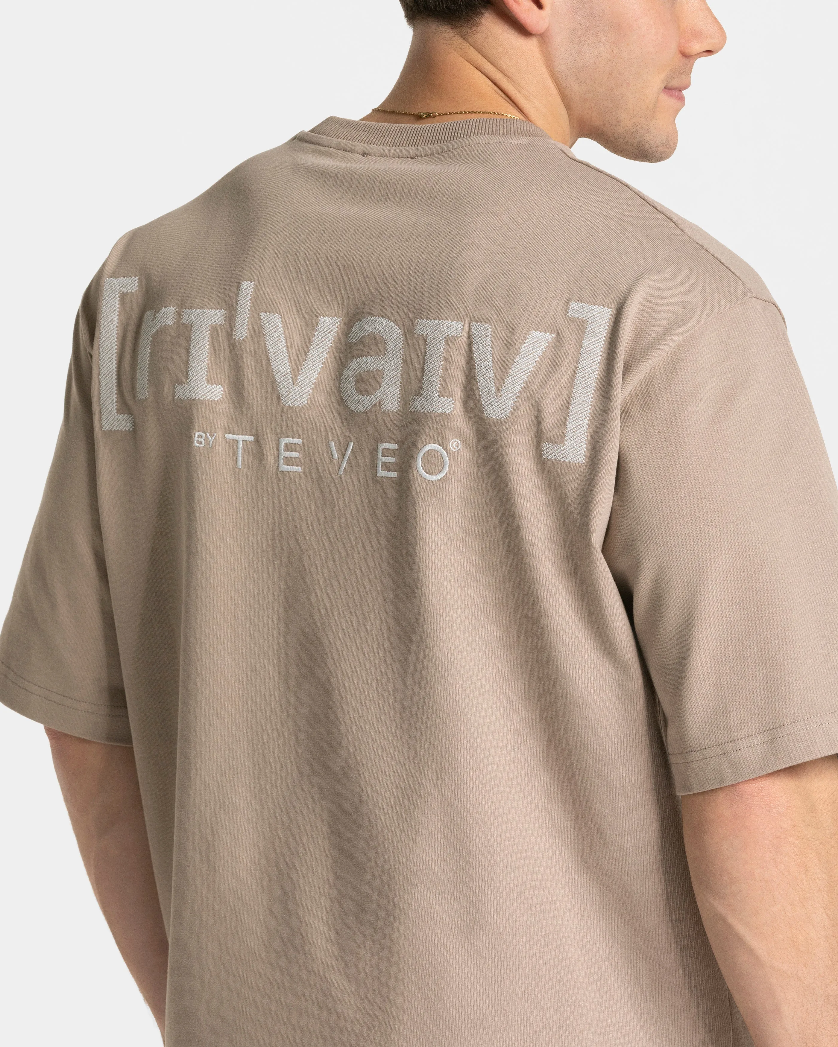 RI’VAIV Oversized T-Shirt Men "Taupe"