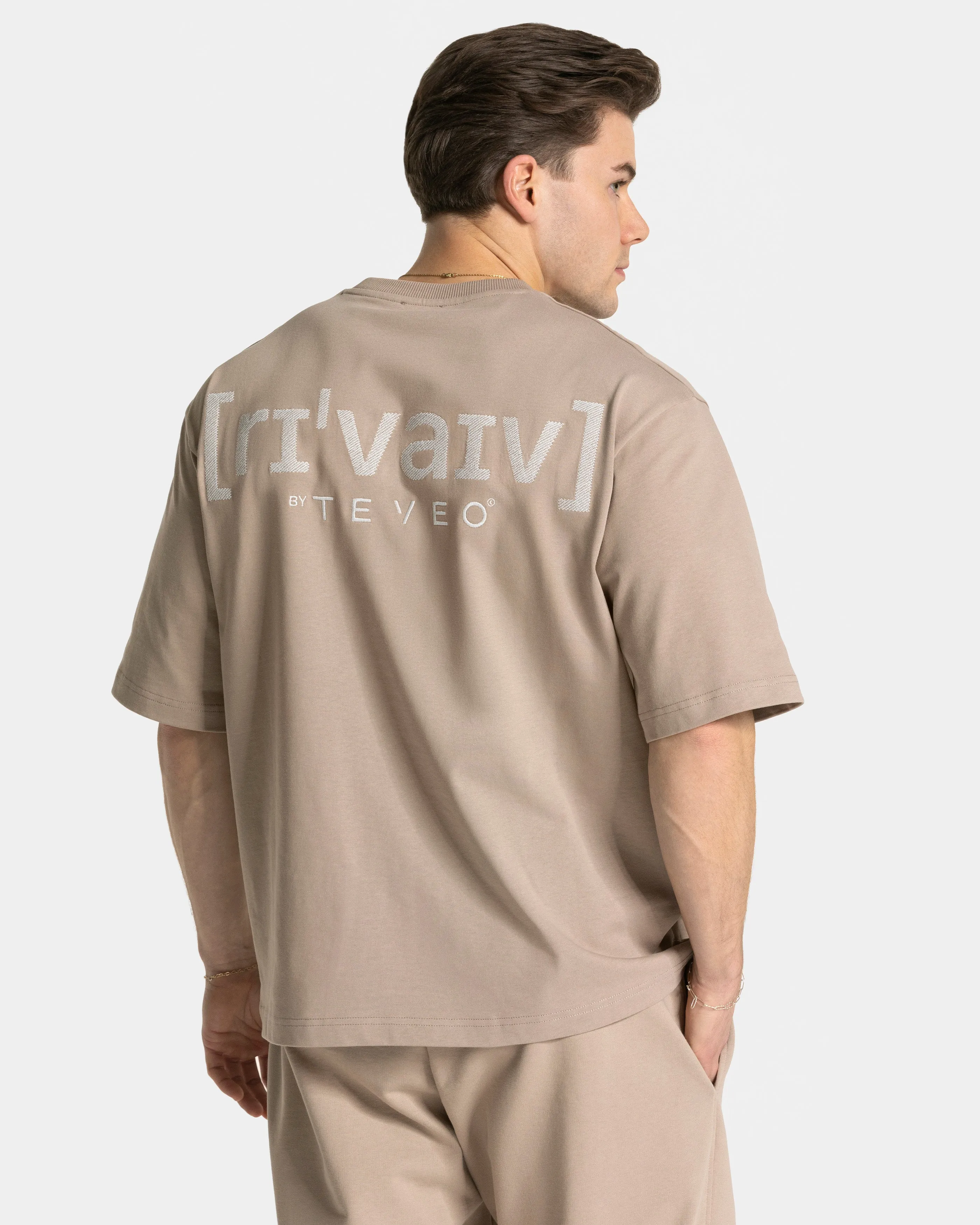 RI’VAIV Oversized T-Shirt Men "Taupe"