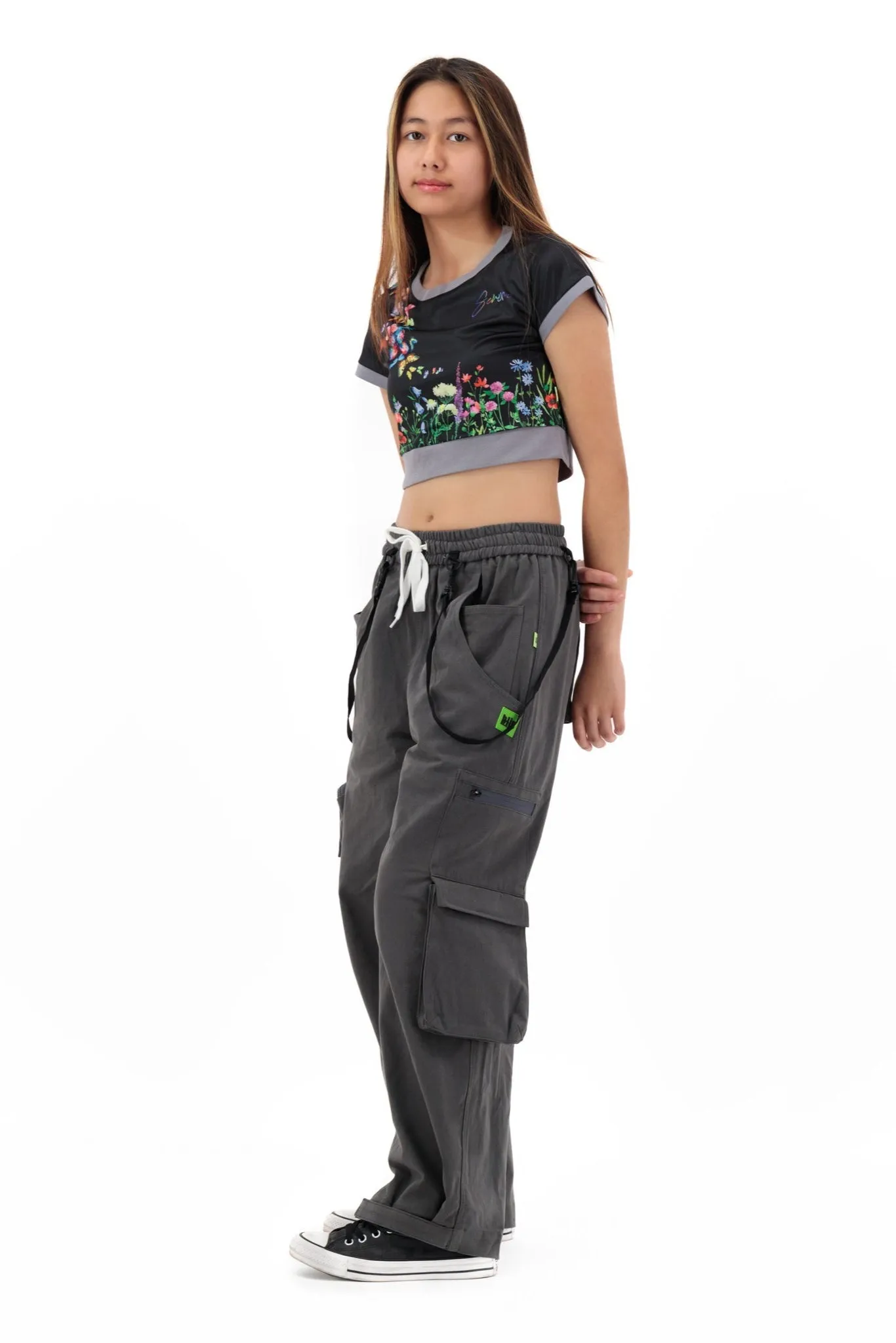RoamFit Wide-Leg Baggy Trouser - GRAY