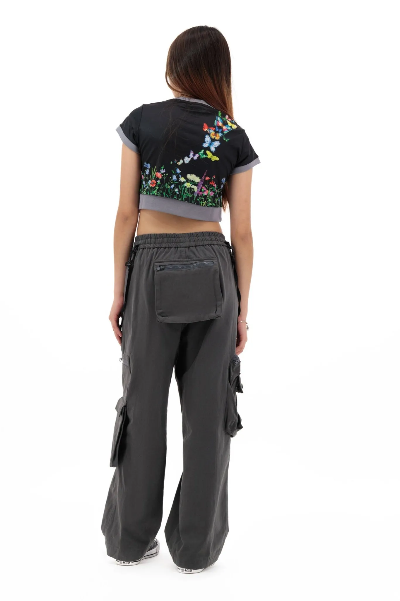 RoamFit Wide-Leg Baggy Trouser - GRAY