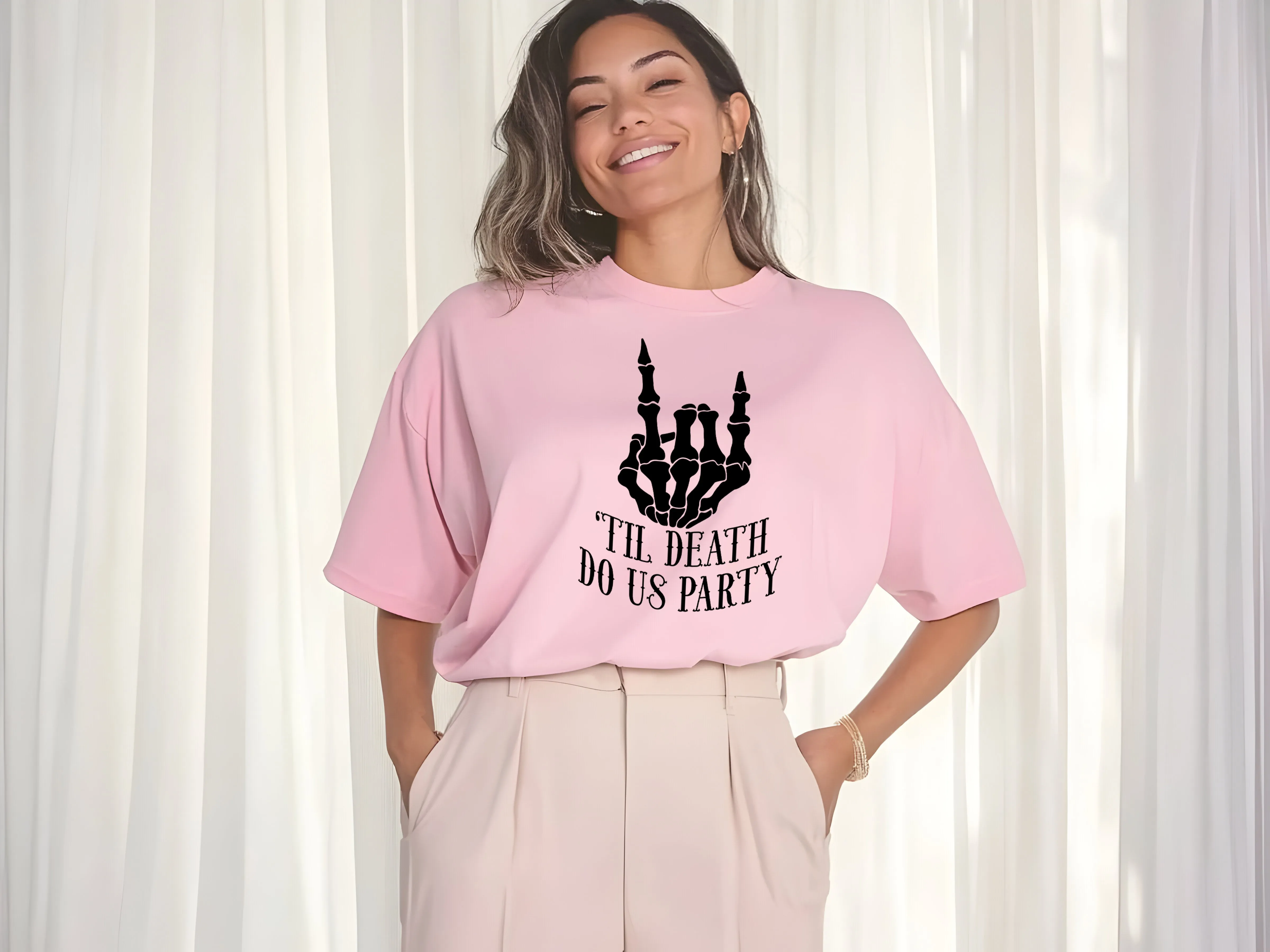 Rock Bride or Die Hen Party TShirt - Oversized Matching TShirts