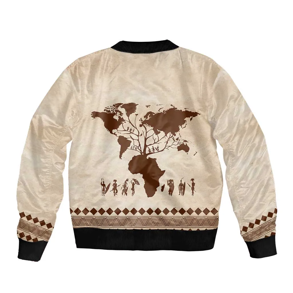 Root Africa Bomber Jacket African Map DT02