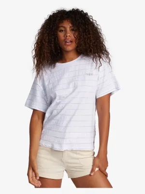 Roxy Womens Beachy Stripe Drop Shoulder T-Shirt
