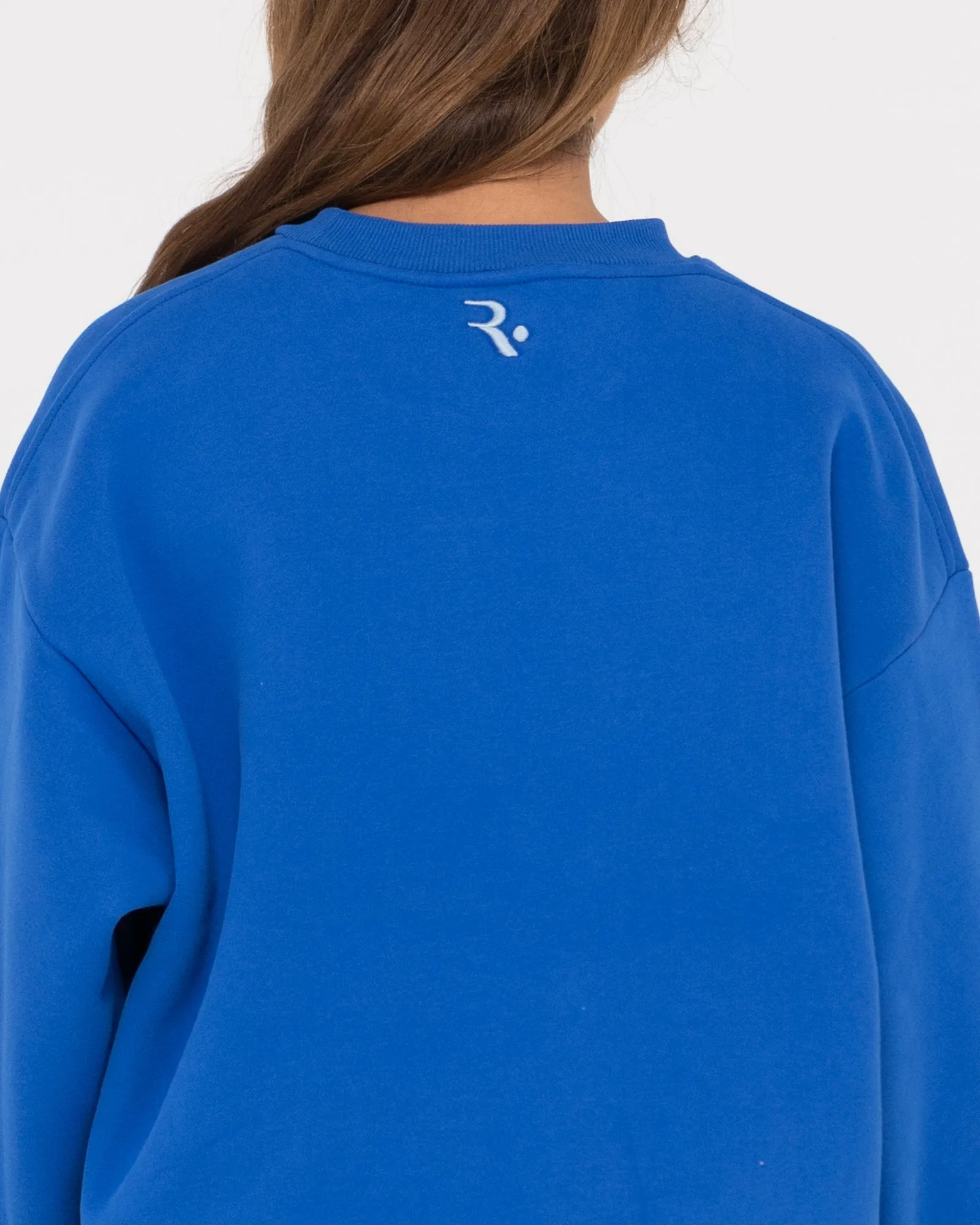 RUSTY SIGNATURE OVERSIZE CREW FLEECE
