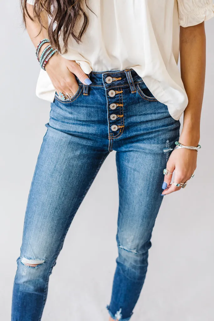 Salcido Kancan Button Fly Skinny