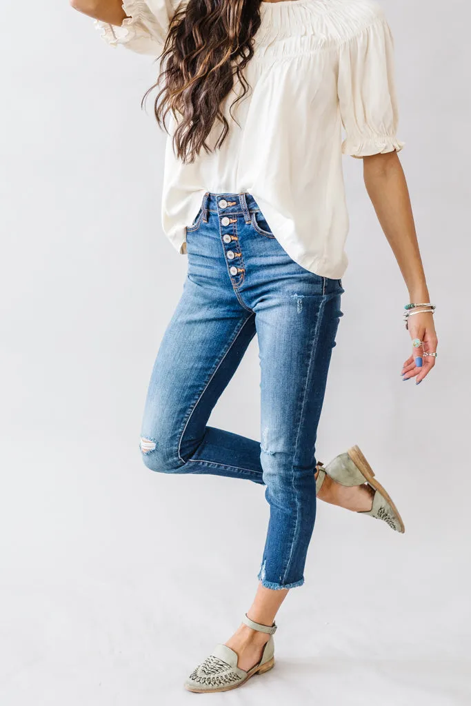 Salcido Kancan Button Fly Skinny