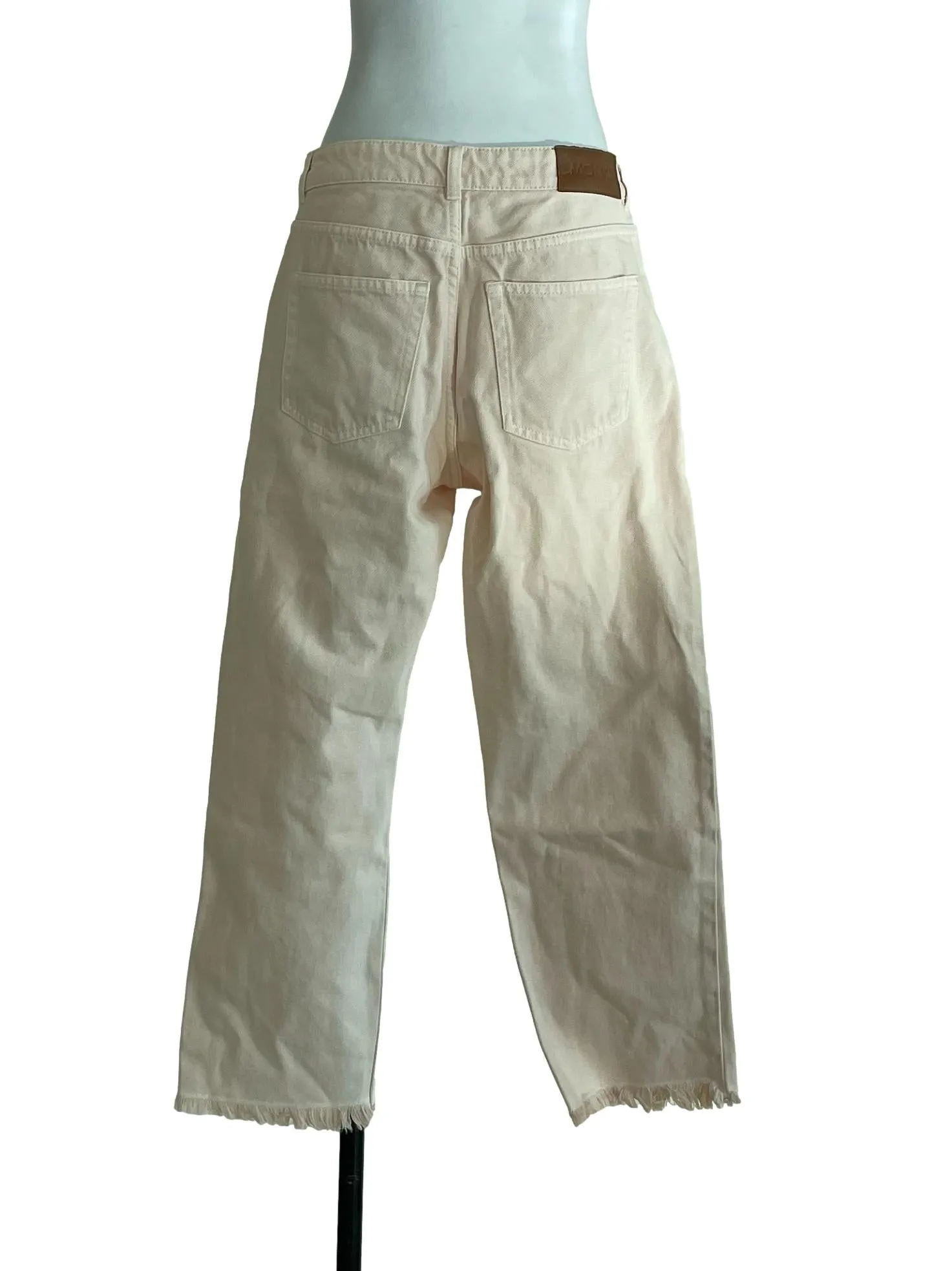 Salt White Distressed Bottom Jean