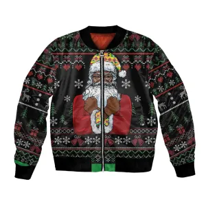Santa Claus African Christmas Bomber Jacket Traditional Costume DT03