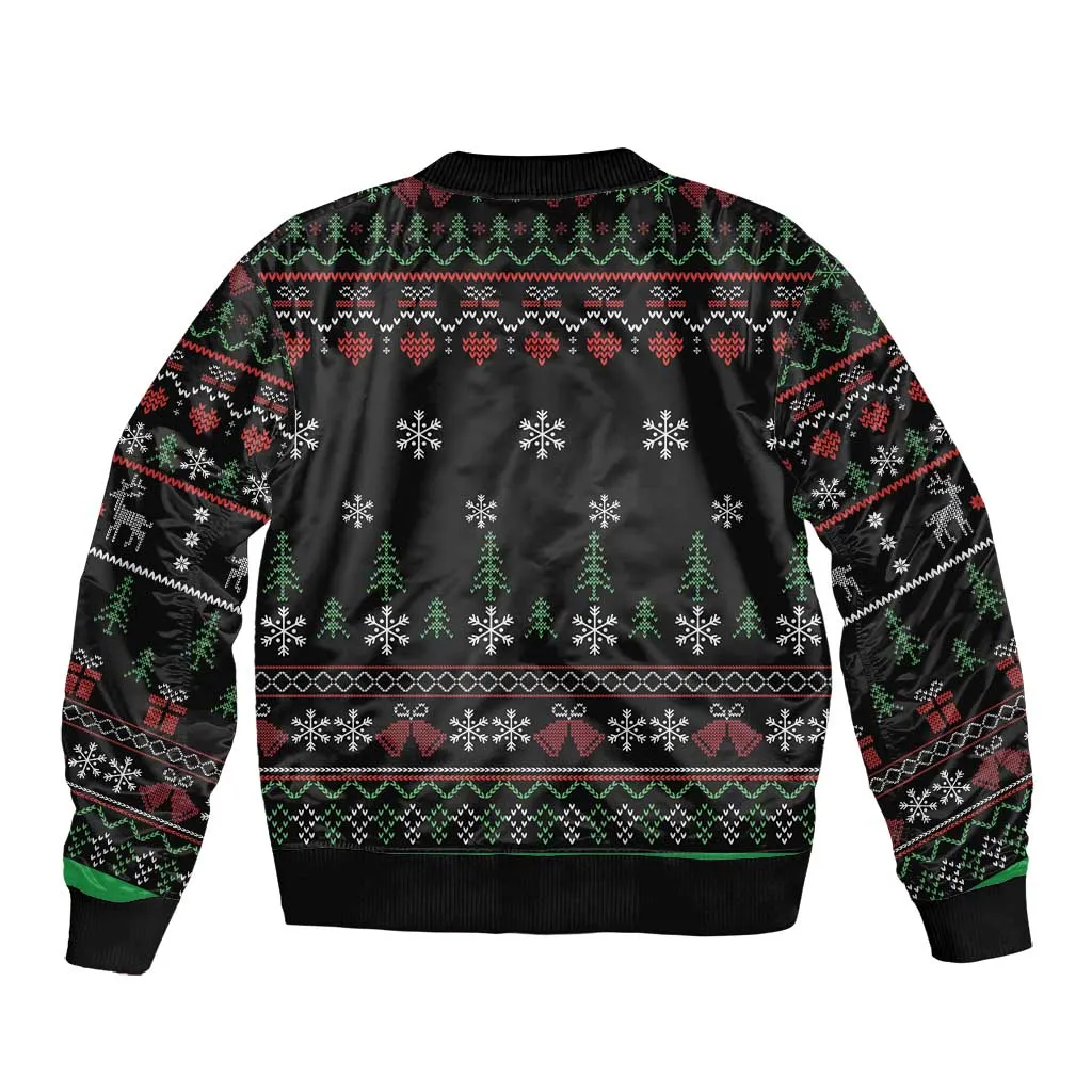 Santa Claus African Christmas Bomber Jacket Traditional Costume DT03
