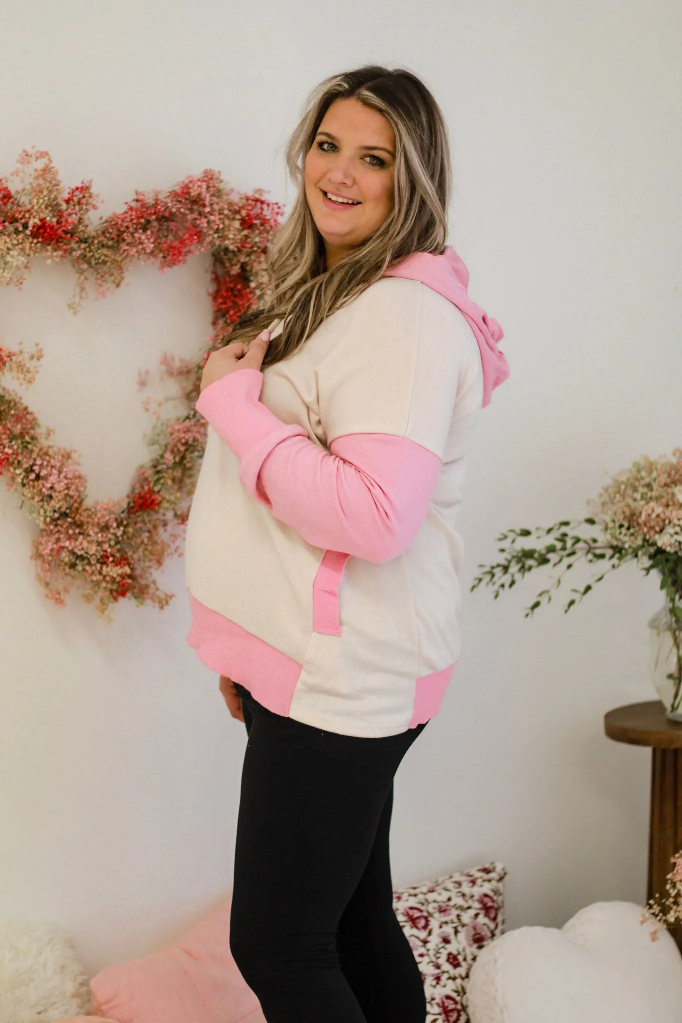 Say You Love Me Hoodie in Pink