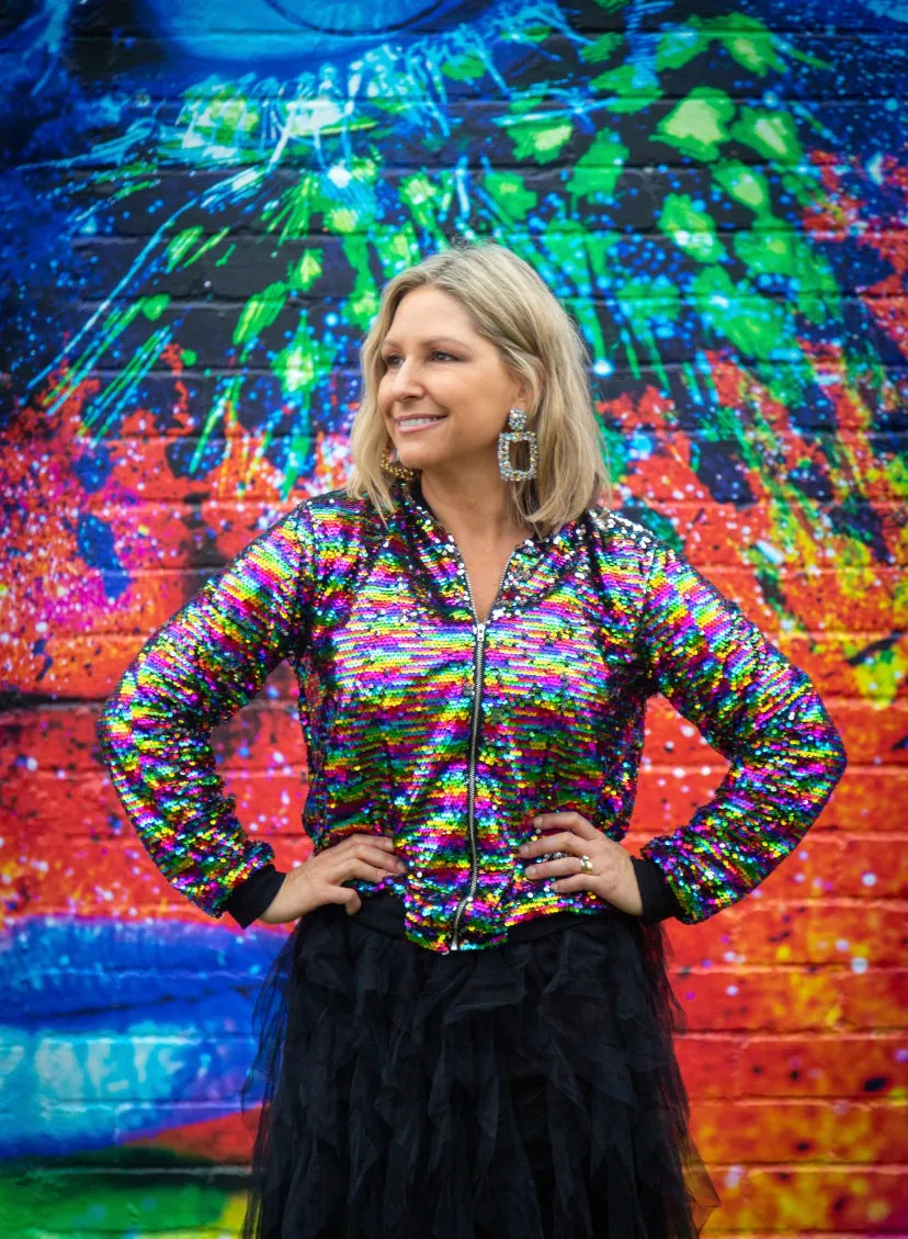 Sequinned Bomber Jackets