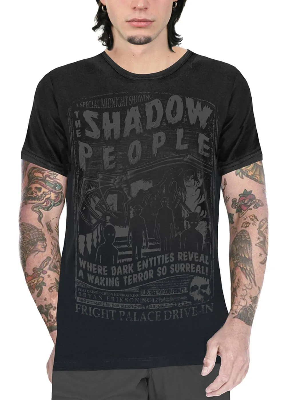 Serpentine Clothing The Shadow People T-Shirt Black