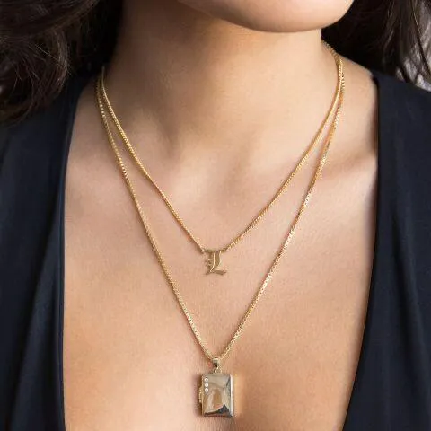 Shape Locket Necklace