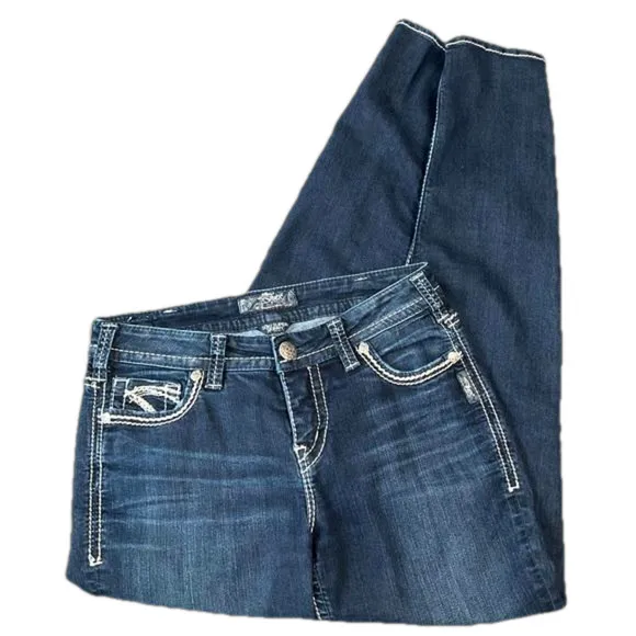 Silver Jeans Suki Super Skinny Blue Jeans Size 30 X 31