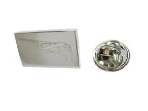 Silver Toned Etched Stealth Bomber Plane Lapel Pin