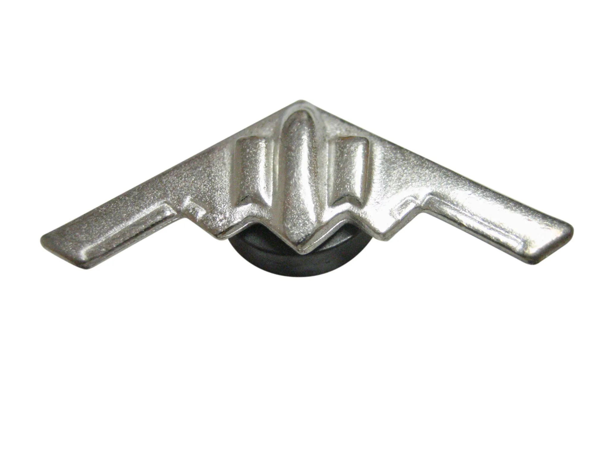 Silver Toned Stealth Bomber Plane Pendant Magnet