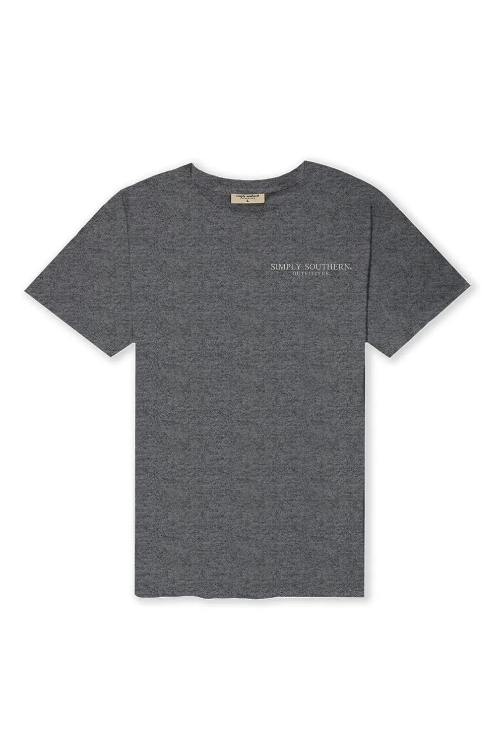 Simply Southern Antler T-Shirt for Men in Grey | MN-SS-DEER-GRAPHITEHTHR-S