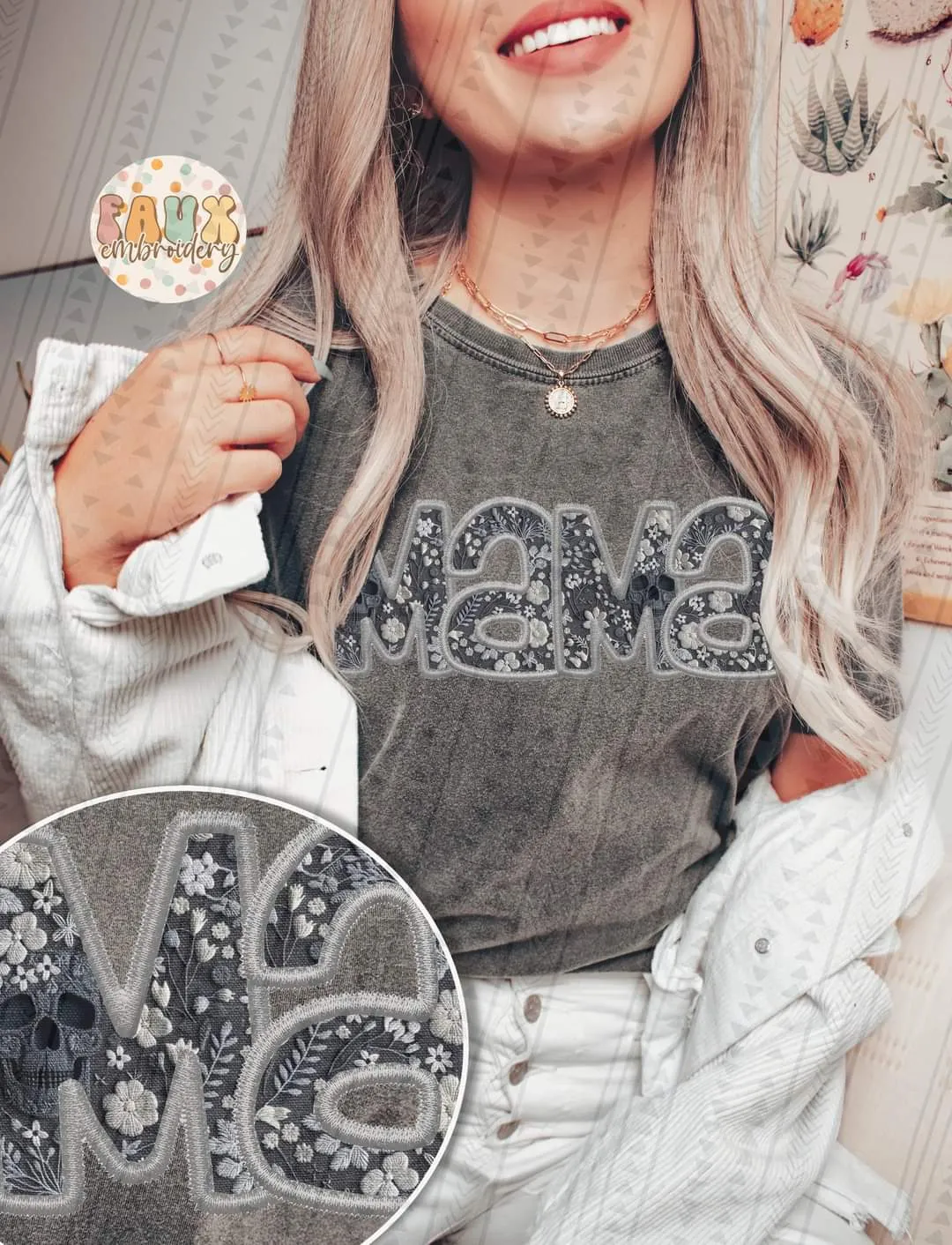 Skull Mama Graphic T-shirt