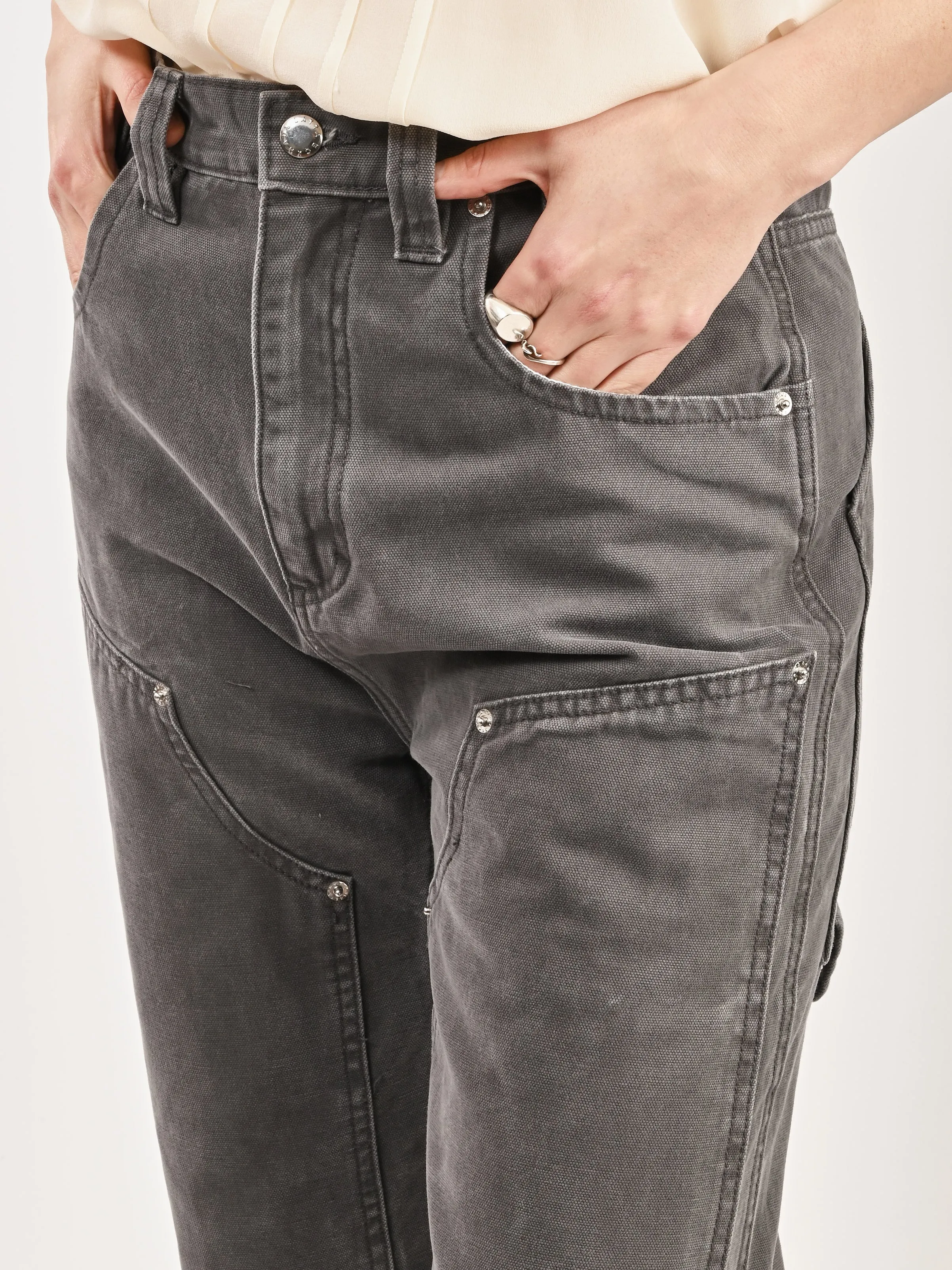 Slate Double Knee Baggy Jean