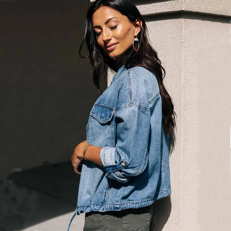 Slim-Fit Denim Jacket – Stylish Casual Outerwear