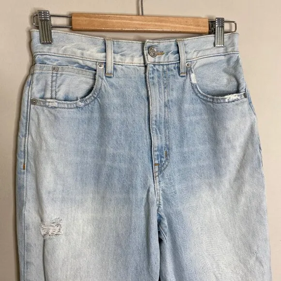 Slvrlake London Ankle Flare Crop Distressed Jeans *Heartbreak Hotel* Sz 26