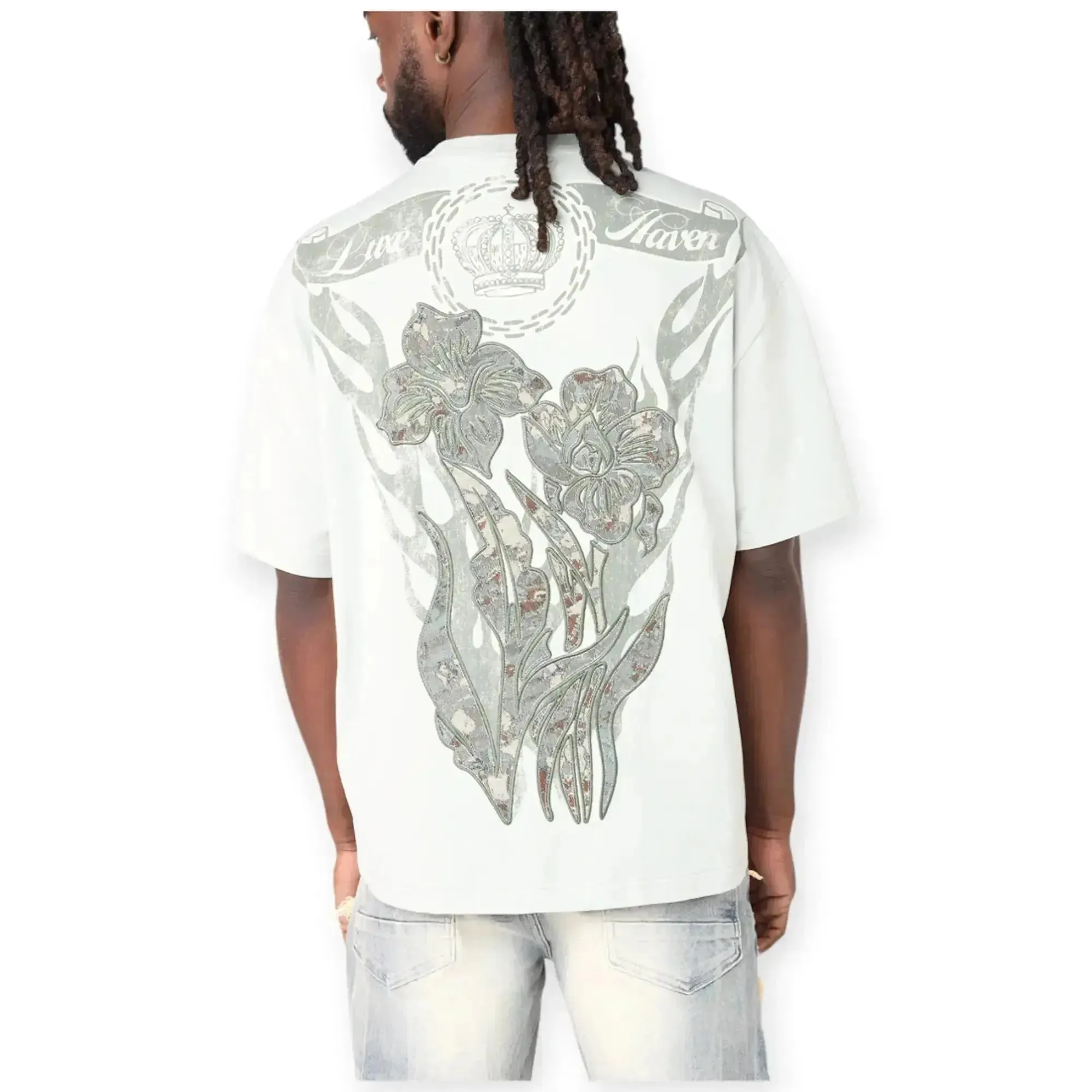 Smoke Rise Men Tapestry Heather Grey T-Shirt S25 Wide Crop (Mercury)