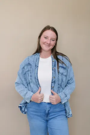 SNOW WASHED DENIM JACKET