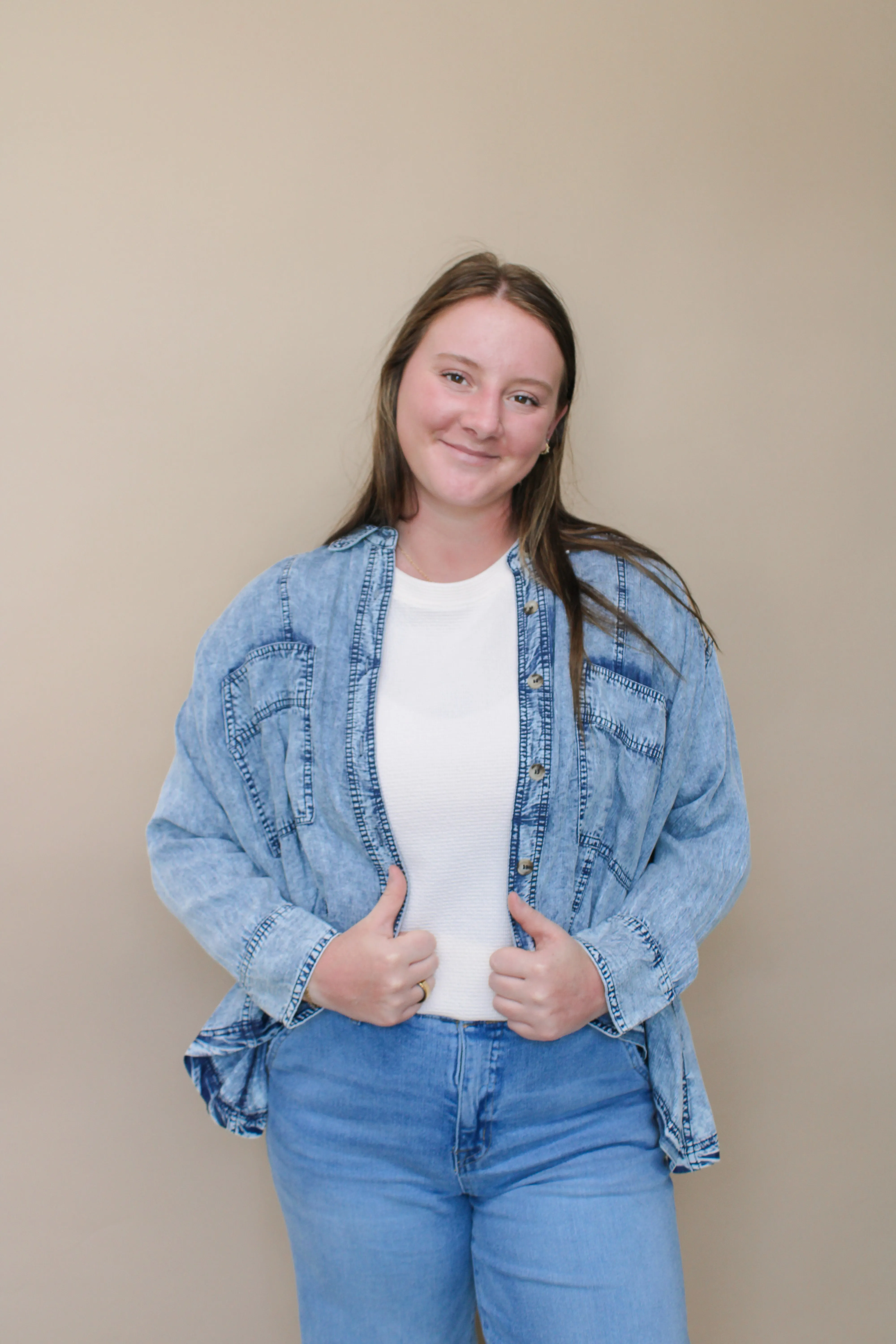 SNOW WASHED DENIM JACKET