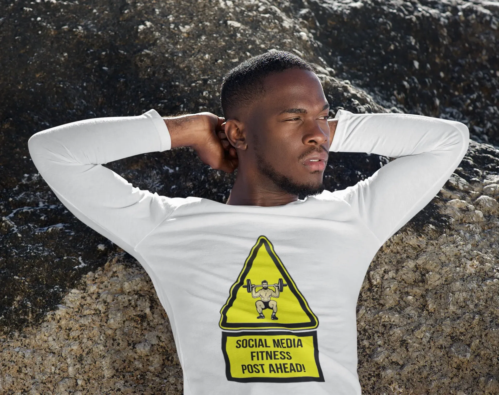 Social Media Fitness Post Long Sleeve T-Shirt