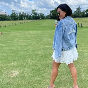 Something New Pearl Bridal Denim Jacket
