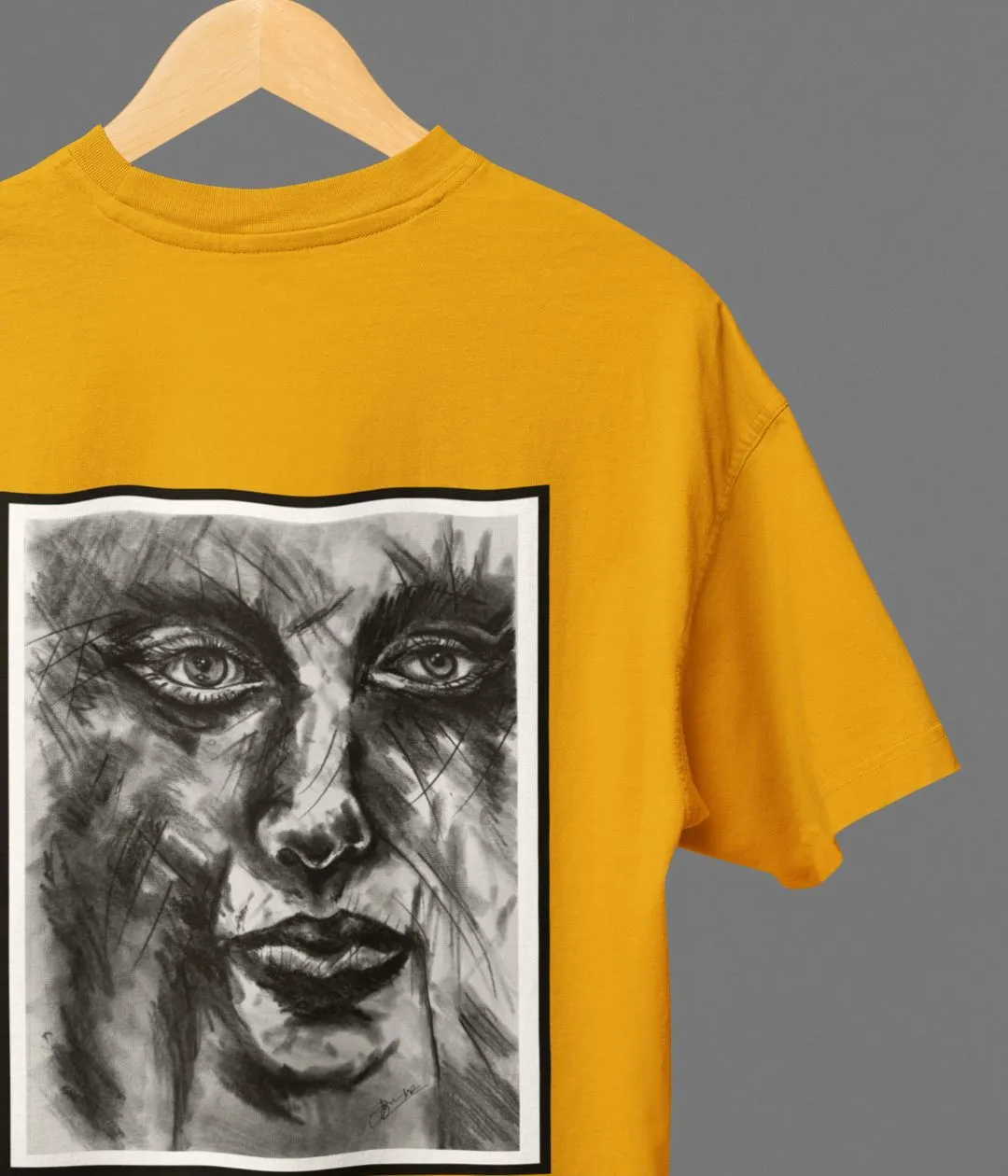 Soul In Charcoal - Oversized Classic T-Shirt
