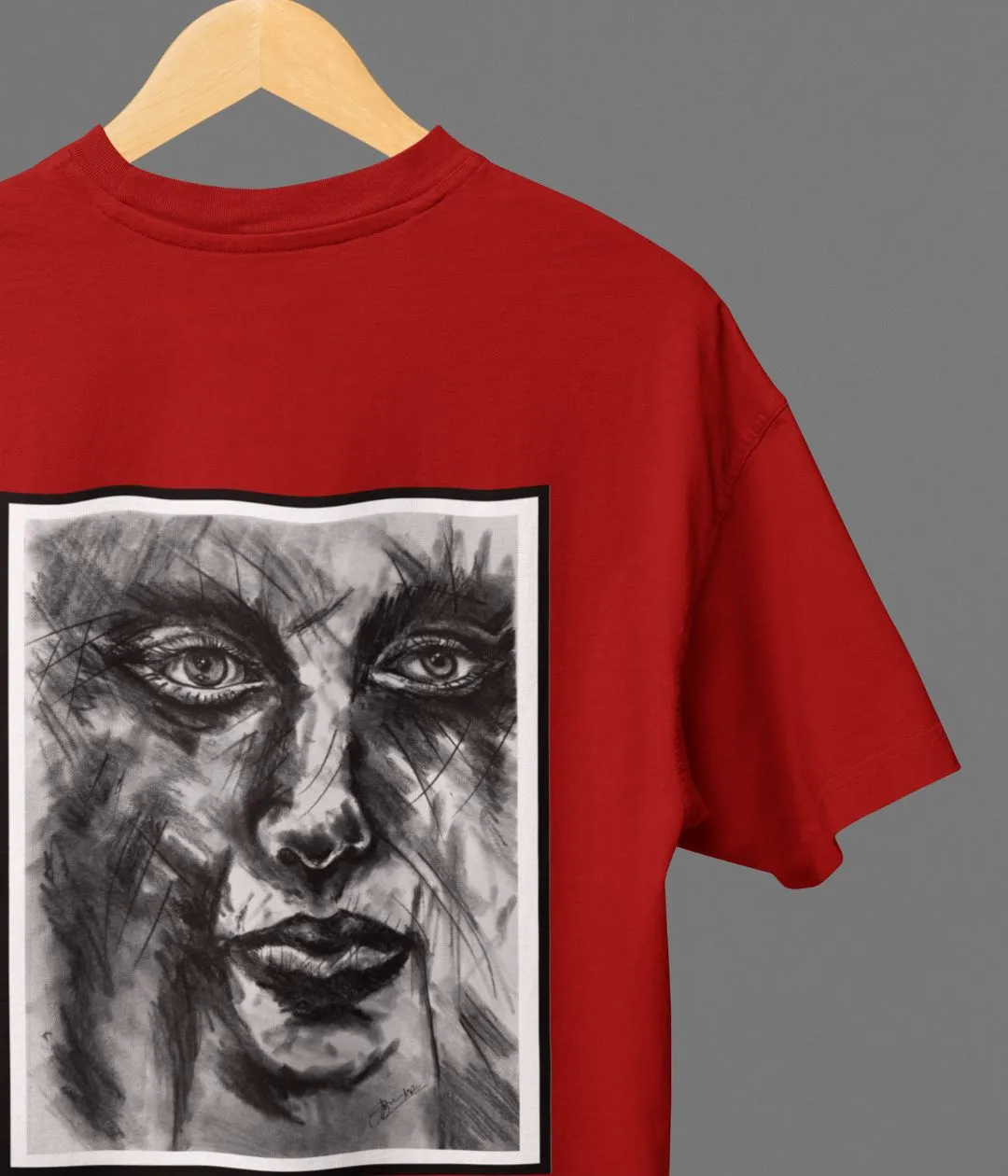 Soul In Charcoal - Oversized Classic T-Shirt