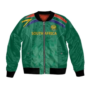 South Africa Cricket Custom Bomber Jacket African King Proteas Green LT9